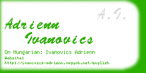 adrienn ivanovics business card